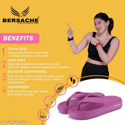 Bersache  Extra Soft Classic Casual with  Regular wear with Ultra Soft & Flexibility Technology Flip-Flop for Women 's (Pink )