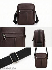 Crossbody Sling Bags || Stylish Shoulder Men & Women Cross Body Bag || Office Business Messenger Bag Water Resistant for Men and Women || (Pack of 1) || Brown Colour