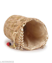 women trendy tradional sequence work potlis for marriages