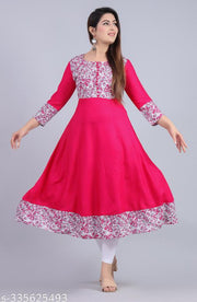 Anarkali High Demand trendy Rayon Gown  Kurtis