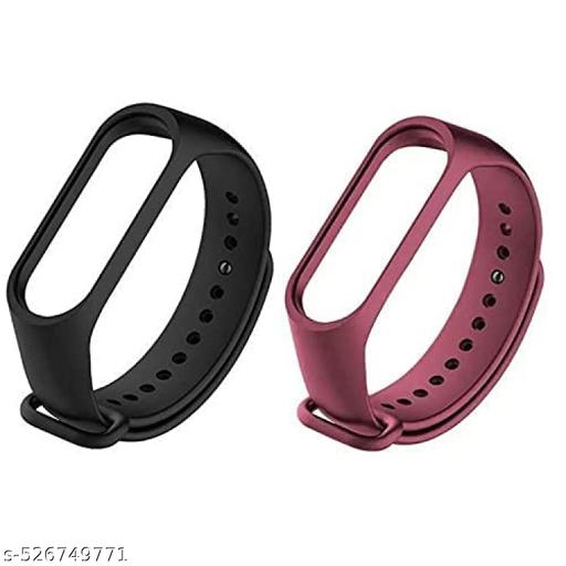 Bands for Mi Band 4 & Mi Band 3 Watch Band Strap Combo Pack Of 2