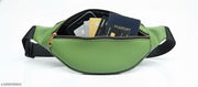 ELEVATE FASHION Stylish Green Waist Bag for Men & Women | Water Resistant Crossbody Sling Fanny Pack | Adjustable Strap with Multiple Zipper Compartments | Travel, Gym & Outdoor Use