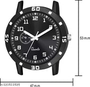 BEST QUALITY BEST PRICE Analogue Black Dial Tranding Pu Belt Watches For Men Boys