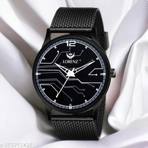 Lorenz Casual Black Dial Analog Watch for Men | Watch for Boys- MK-3057K