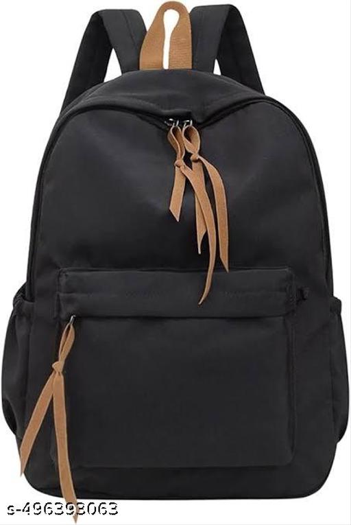 latest & trendy backpack for girl,Women Casual Stylish Backpack | Black Solid Ladies Bag for College, Office | Backpack for Travel
