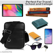 Messenger small sling bag for men women office use persnol casual with adjustable Strap