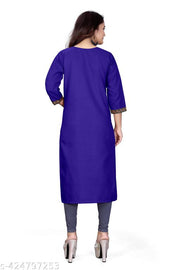 stylelist kurti with embroidered work