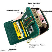Frackson Green RFID Blocking Small Wallet with 12 Card Slot Women's Purse Female Hand Clutch Women/ Ladies/ Girls Wallets Card Holder and Organizer , Embroidery Finishing