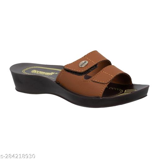 Aerowalk Women Casual Slipper 0402_TAN
