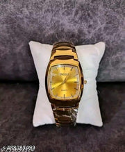 New Golden Stone Studded Sekou Wrist Watch For Men & Women Analog Watches