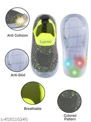 KATS Kids baby boys and baby girls Led Light casual Shoes-Grey(6 Month to 24 Months)