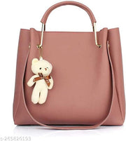 Shoulder Pu-Leather Handbags for Women's. Combo Set of 4