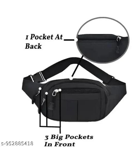 Unisex Waist Pack Bag | Travel, Hiking & Sports Belt Pouch for Phone & Money