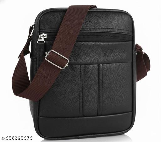 wallet phone sling bag | stylish men sling | premium sling bag | Men’s Premium PU Leather Sling Bag for Office, Travel and Daily Use Black