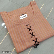Orange patti kurti