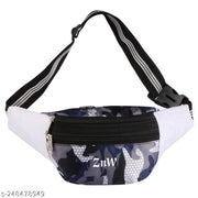 Znw-Enterprise-Waist-Bag-For-Men & Women-Polyester-Zipper Closure-Adjustable Straps-Stylish waist bag