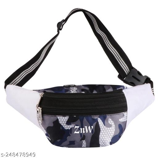 Znw-Enterprise-Waist-Bag-For-Men & Women-Polyester-Zipper Closure-Adjustable Straps-Stylish waist bag