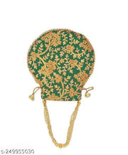 Colorful Women Potli Bag  Rajasthani handmade Traditional Potli Bag Embroidery Work Jaipuri Silk