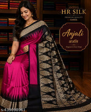 Sambalpuri Patta Silk Zari Woven Pallu Saree
