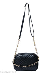 Chain Handle Sling Bag For Girls