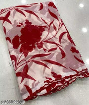 Georgette Printed Saree(With Lace)