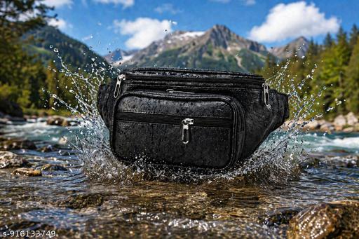 Latest Men Women Leather Waist Pack Travel Bags For Moneyy| Belt| Cards |Mobile| Documents| Kit| Books and Bills Dairy Pouch Cross Side Bag For Men Women .With Belt Stylish Small Luggage Accessories Bag I Waist Bags I Fanny pack.