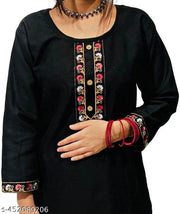 Woolen embroidery kurti