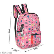 Backpack School Bag For Travel With Bottle Compartment | Trendy Water Resistant High Storage Bag For Men & Women | Boys & Girls Laptop Printed Backpack For College Gift