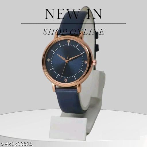 New Ethnic Solid Embossed Designer Leather Belt Analog Watches for Women Watches for Girls