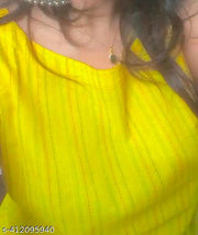 Indian Yellow Sleeveless Kurta