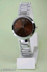 Best Quality Solid Textured Round Case Dial Shiny Metal Belt Women Analog Watches for Girls