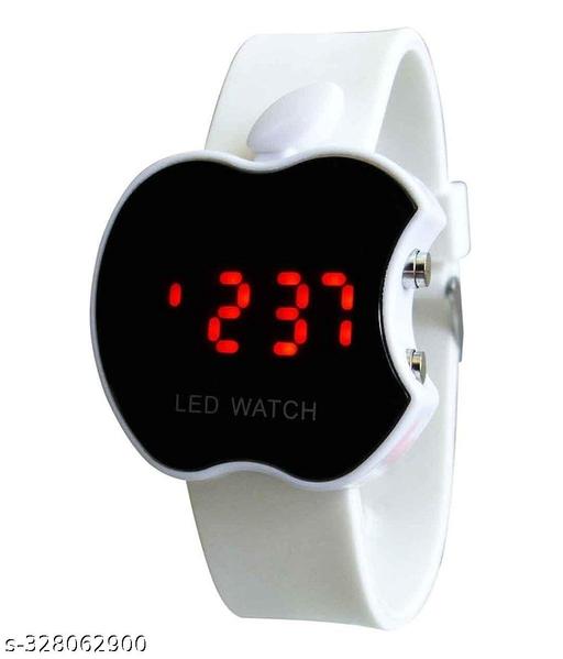 Apple Shape LED Digital Watch with Soft Band for Kids Girls/Boys - Good Gift for Kids