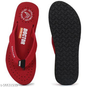 DOCTOR EXTRA SOFT 3-D-16-FeeLGooD-Maroon Women's Orthopaedic Diabetic Comfort Daily Use Slippers & Flipflops