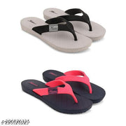 Pack of 2-Extra soft slipper/flipflops/flats for ladies/women/girls for everyday use/daily wear Chappal-Combo pack of 2