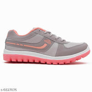 ASIAN Women's CUTE Grey Sports Running Walking & Gym LIghtWeight Shoes for Girls & Women