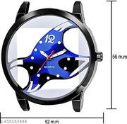Analog Dial Blue Band Green Watch for Men & Boys – Stylish & Trendy