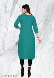 DOZZER FOX  Casule creap kurti  for woman multicoloured  low price  combo of 2