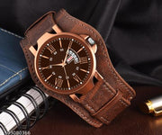 Men's Detachable Leather Belt Analog Watch For men