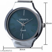 Unique round dail high quality stainless steel chain watches for girls and women