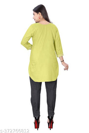 stylelist short kurti with embroidered work