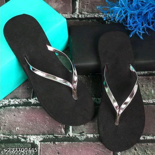 Women flip flop slipper best quality silver colour