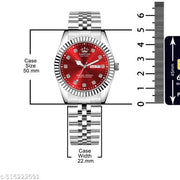 Legacy Series Stainless Steel Day and Date Functioning | Stylish Chain | Quartz Analog Watch for Boys/ Men