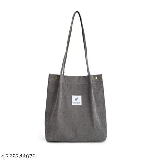 MOMISY Women Corduroy Tote Bag with Handle and Strap Belt Girls Shoulder Handbag Shopping Bag Travel for Daily Use Mother Work Beach and Grocery