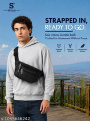 Waist Bag for Men Side Bag for Travel, Sports Waterproof & Adjustable Belt Pouch Fanny Waist Bag