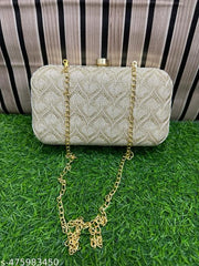 New Stylish Fancy Clutches purse very actractive clutches women's & Girls (White)