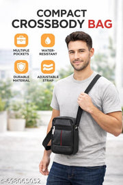 veekay-Crossbody  Messenger Sling Bags For Men's & Women's || Office College & Travel Using One