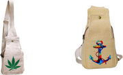 Men & Women Shoulder Bag Hemp Super Fashion Chest and Shoulder Ba
