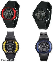 Stylish Plastic Digital Kid's Watches (Pack Of 4)