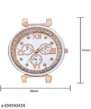 Super And Diamond New Metal Analog Watch For women&Girls