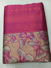 EAUTIFUL RICH PALLU & JACQUARD WORK ON ALL OVER  SAREE WITH BLOUSE PIECE